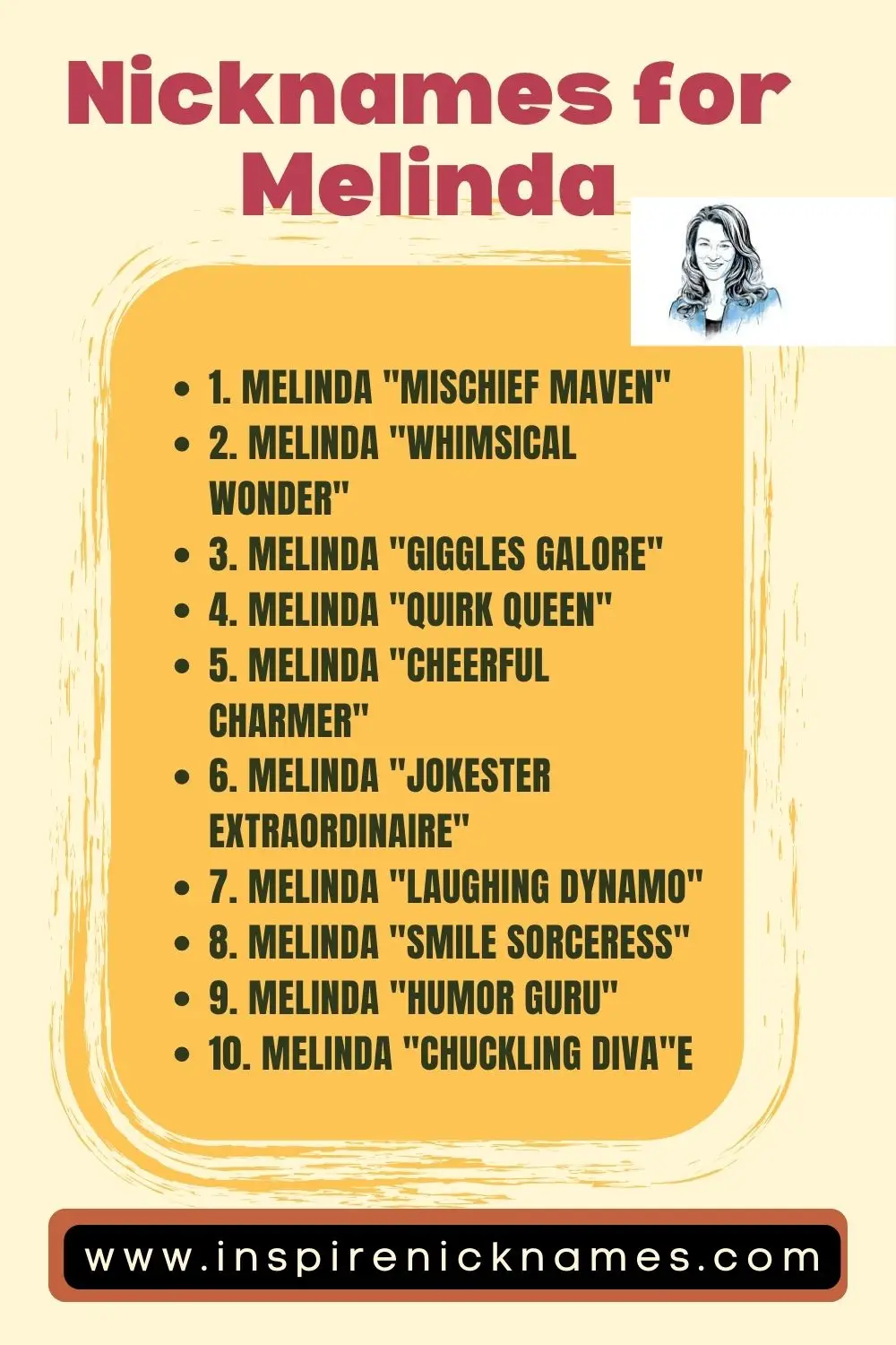 nicknames for Melinda list ideas