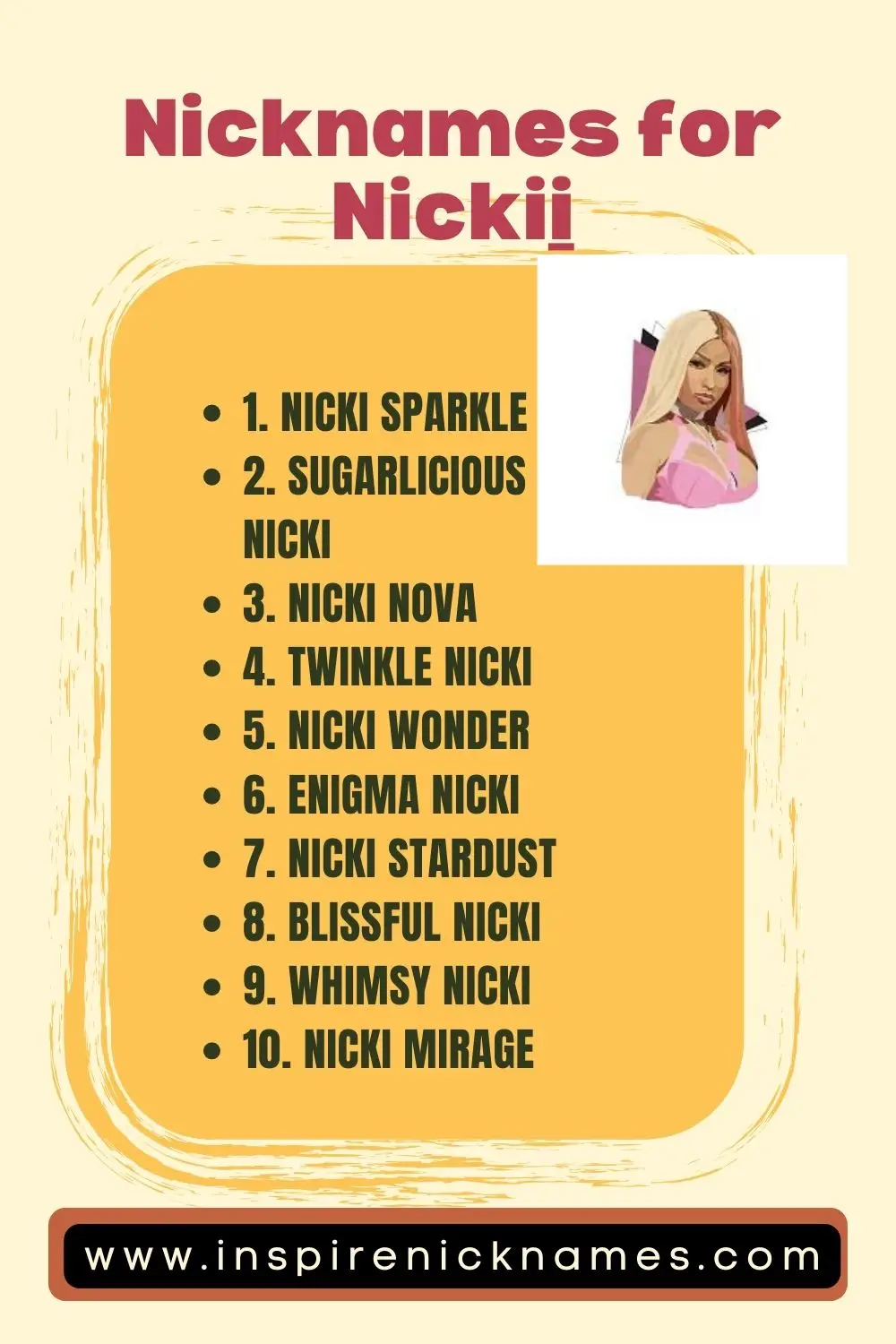 nicknames for Nicki list ideas