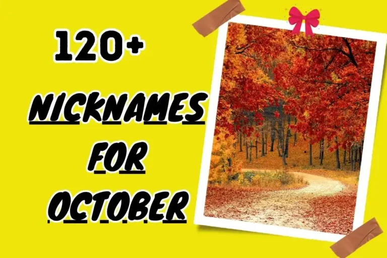 Nicknames for October – Express Your Unique Personality