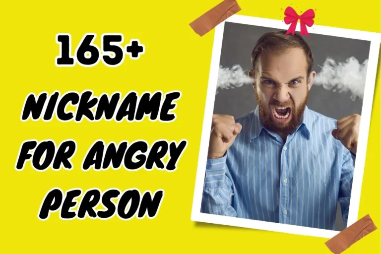Nickname for Angry Person – Express Yourself Uniquely