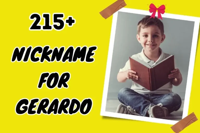 Nickname for Gerardo – Find the Perfect Fit Today