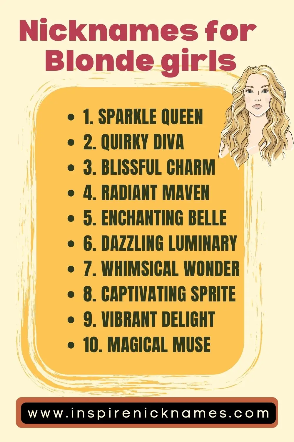 nicknames for blonde girls list ideas