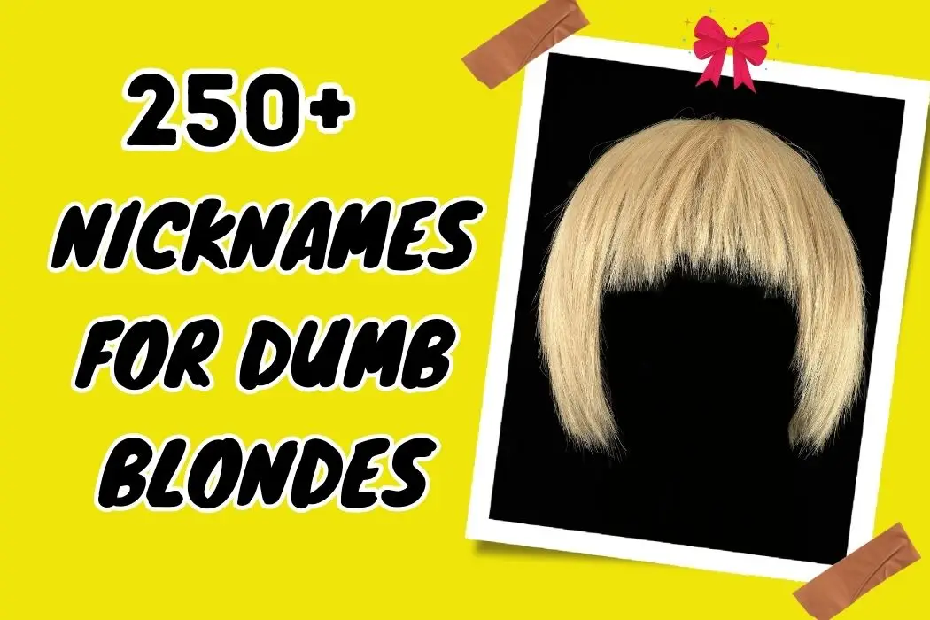nicknames for dumb blondes