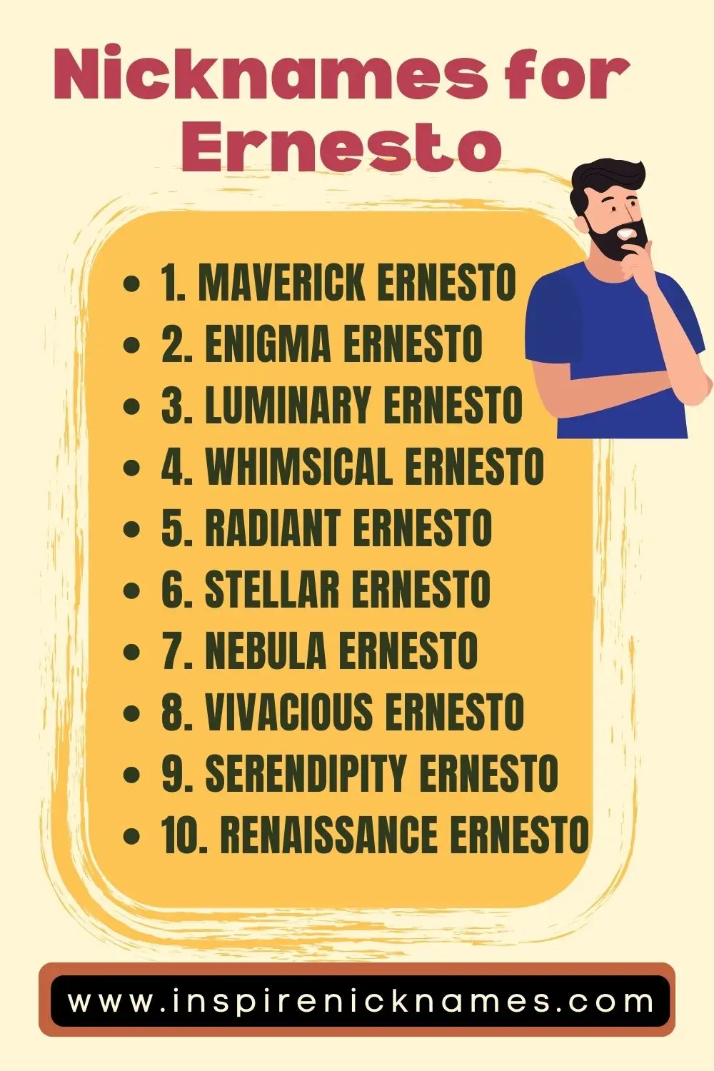 nicknames for Ernesto list  ideas