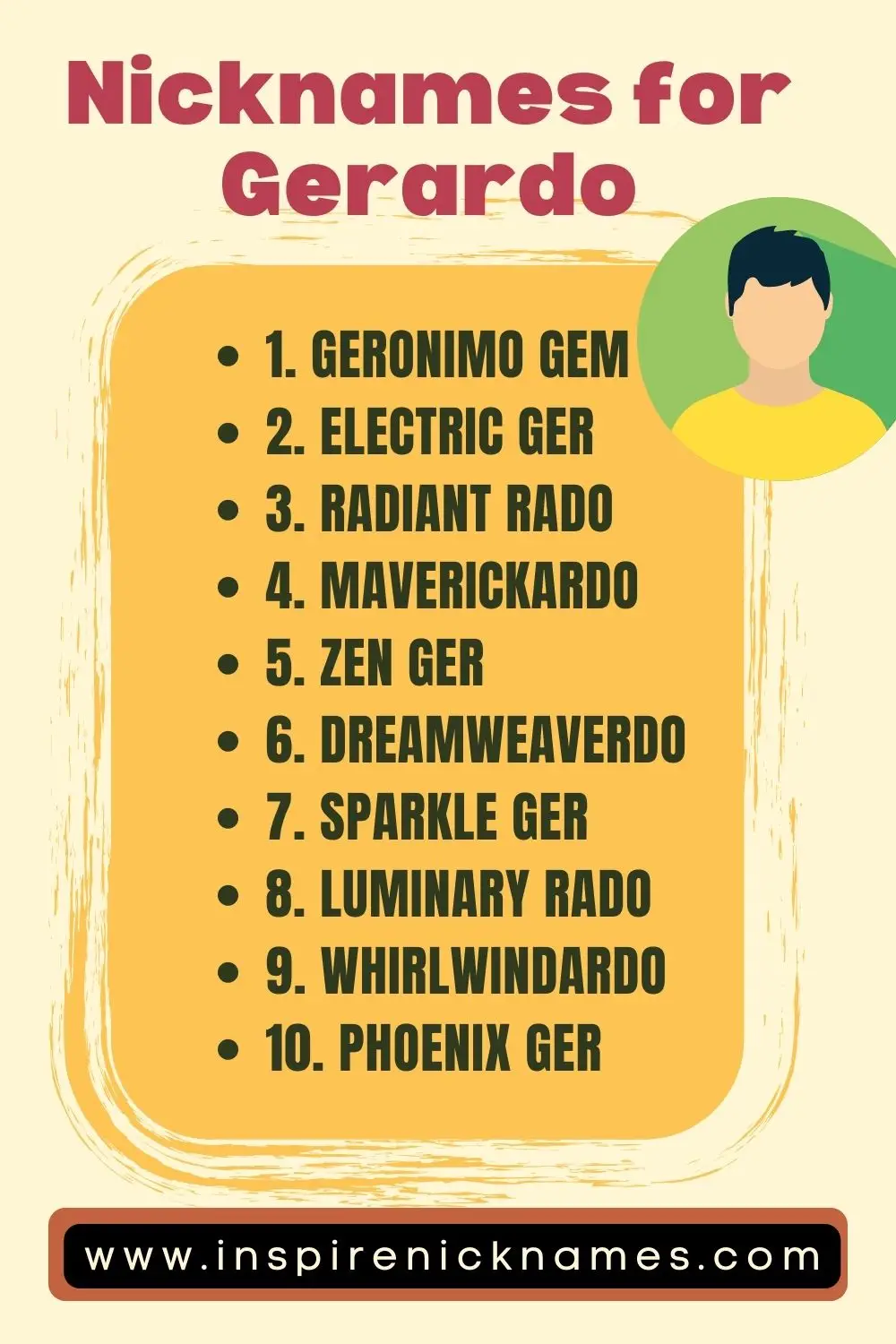 nicknames for gerardo list ideas