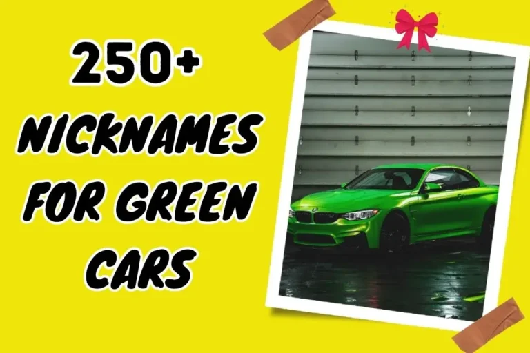 Nicknames for Green Cars – Stand Out with Unique Car Names