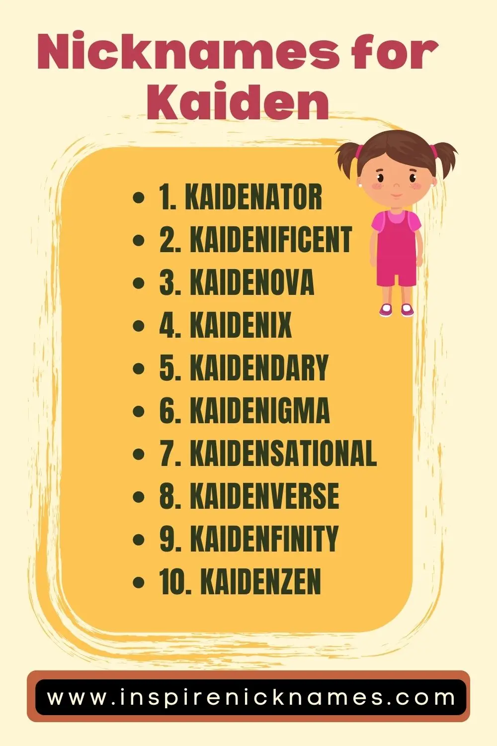 nicknames for kaiden list ideas