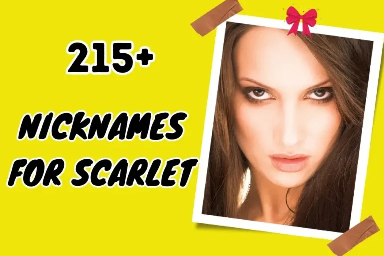 Nicknames for Scarlett – Explore Fun and Meaningful Choices