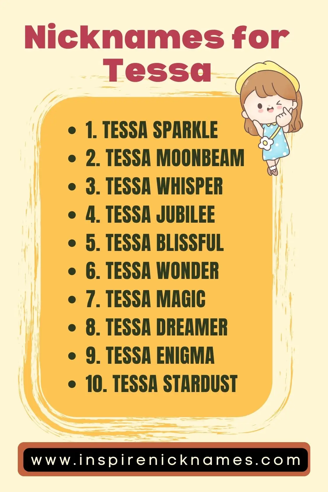 nicknames for tessa list ideas
