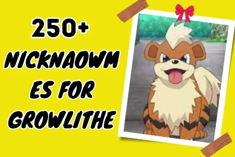 Nicknames for Growlithe- Unlock Pokémon’s True Potential