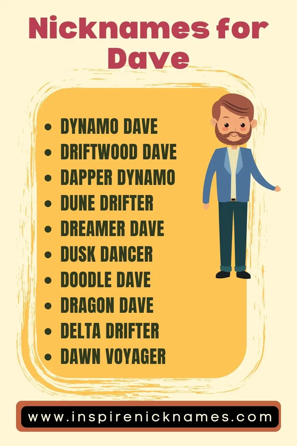Nicknames for Dave Ideas list