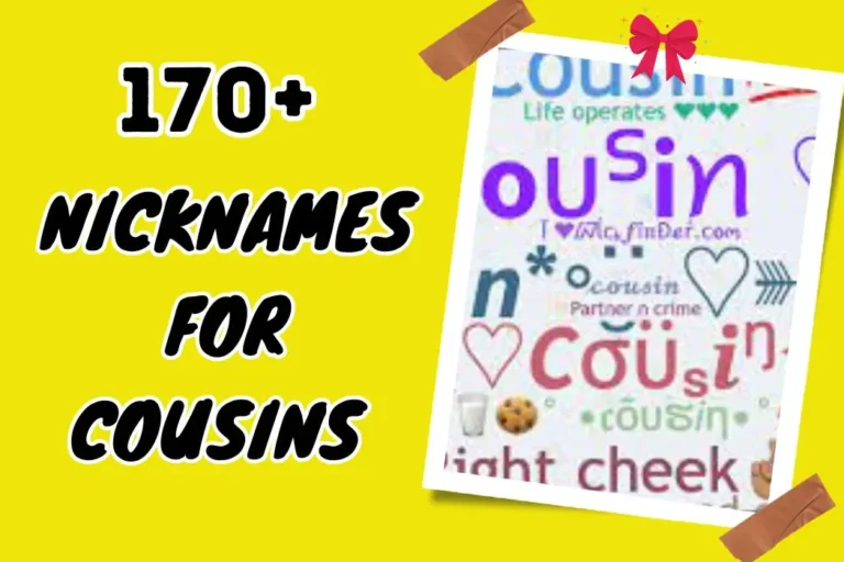 Nicknames for Cousins – Express Love with Words