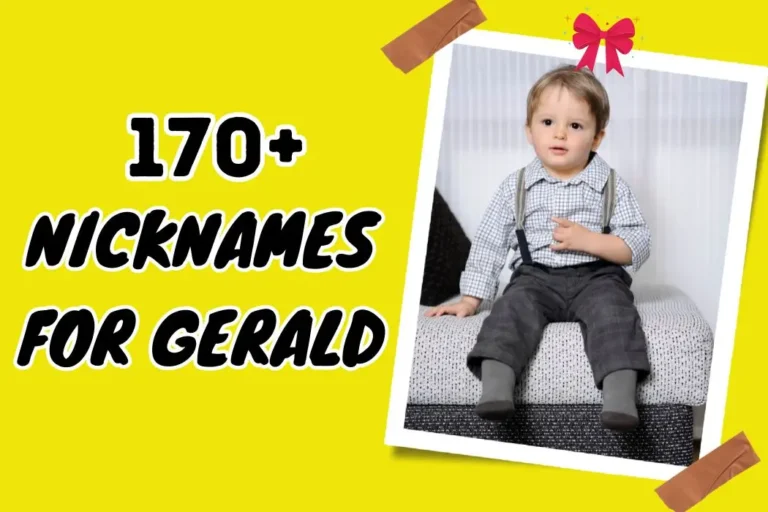 Nicknames for Gerald – Personalize with Style