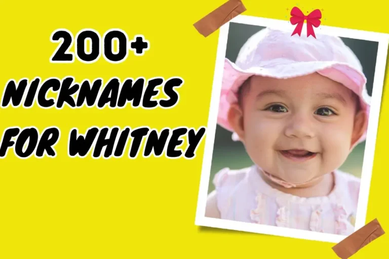 Whitney’s Nicknames – Personalize with Creative Flair
