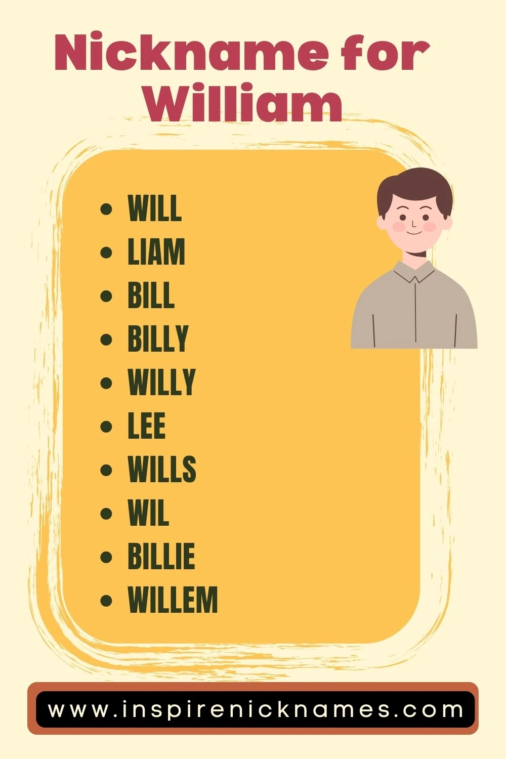 Nickname for William