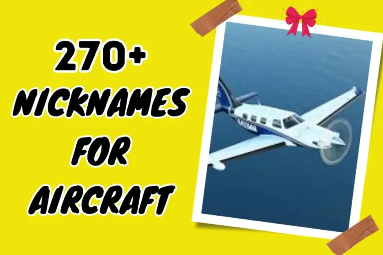 Nicknames For Aircraft – Unveil Sky Legends