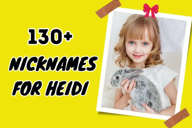 Personalized Nicknames for Heidi – Show Affection